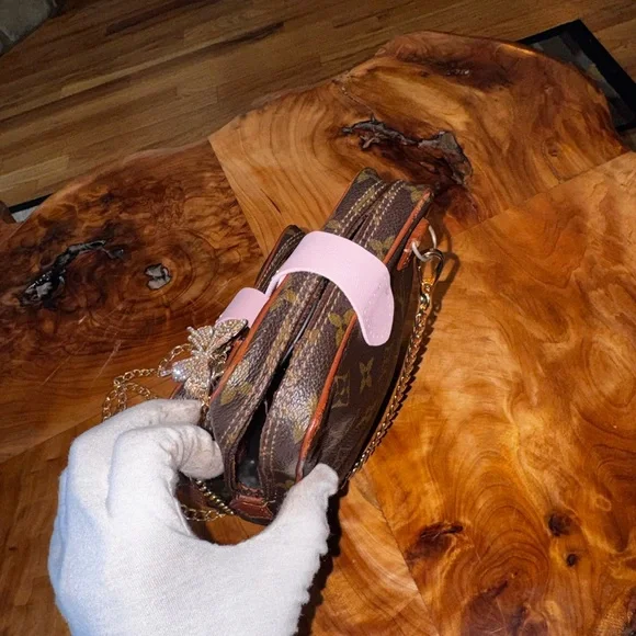 Louis vuitton amazon mini crossbody bag repurposed vintage - Picture 5 of 16